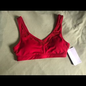 Red Fabletics Sports Bra